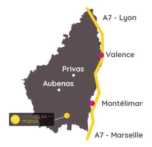 Carte Ardèche